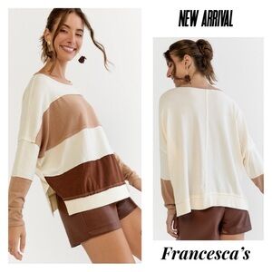 New Francesca's Julie Colorblock
Dolman Top
